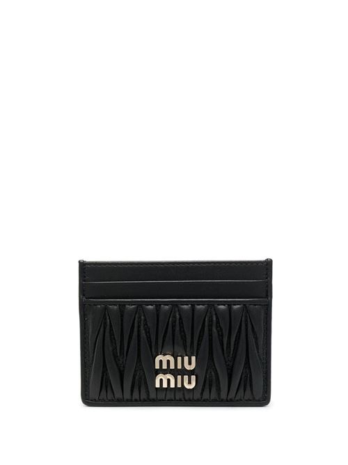 macramé textured card holder Miu Miu | 5MC076S-OOO2FPPF0002